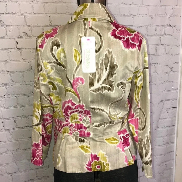 J28 NWT 3 SISTERS TIE FRONT JACKET MULTICOLOR SZ S - Picture 8 of 8